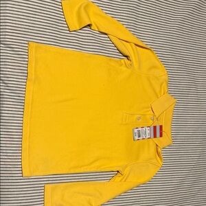 Cat & Jack Yellow Long-Sleeve Polo Top